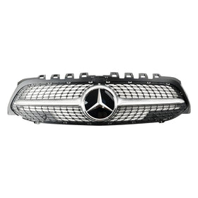 2019-2023 Mercedes-Benz A-Class W177 Diamond Front Bumper Grill Grille Black Generic