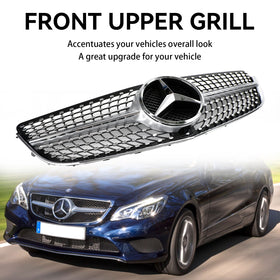 2014-2017 Mercedes E-CLASS W207 Coupe Front Bumper Grille Grill Diamond without camera Generic