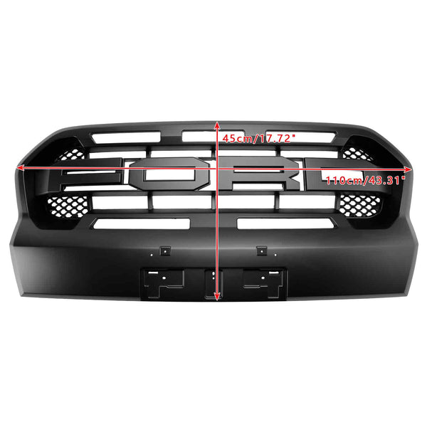 2019-2023 Ford Ranger T8 Raptor Style Front Bumper Grille Grill W/Led Generic