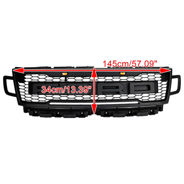 2018-2021 Ford Expedition Front Bumper Grill Grill Raptor Style W/LED Generic