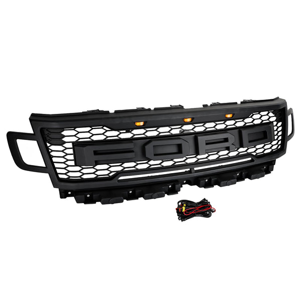 2018-2021 Ford Expedition Front Bumper Grill Grill Raptor Style W/LED Generic