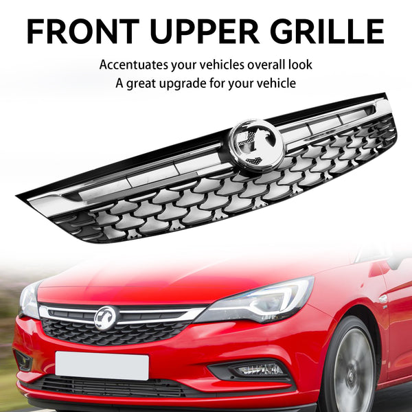 2015-2019 VAUXHALL ASTRA K (Pre Facelift MK7) Black Chrome Front Bumper Grill Grille Generic