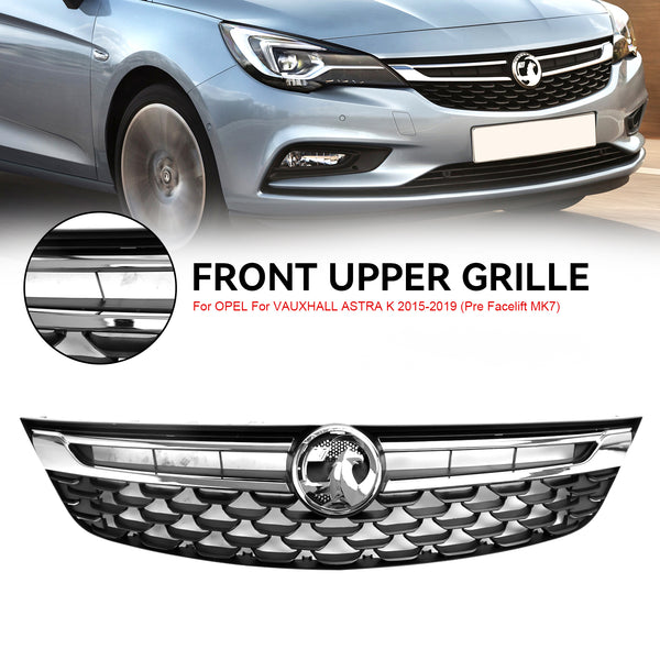 OPEL Black Chrome Front Bumper Grill Grille Generic