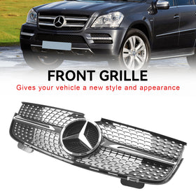 2007-2009 Mercedes Benz GL-Class X164 GL320 Chrome Diamonds Front Bumper Grille 1648880223 Generic