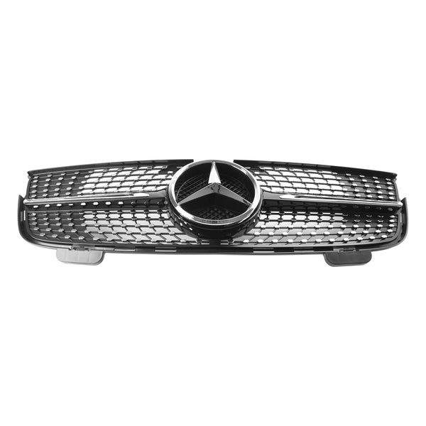 2010-2012 Mercedes Benz GL-Class X164 GL350 Chrome Diamonds Front Bumper Grille 1648880223 Generic