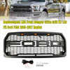 2015-2017 Ford F150 Raptor Style Replacement ABS Front Bumper Grille Grill W/ LED Generic