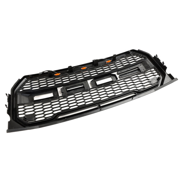 2015-2017 Ford F150 Raptor Style Replacement ABS Front Bumper Grille Grill W/ LED Generic