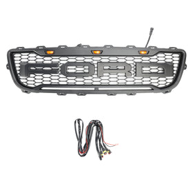 Ford F150 1999-2003 Matte Black Front Honeycomb Bumper Grill W/Led Generic