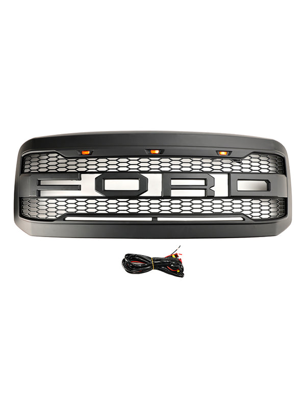 2005-2007 Ford F250 F350 Super Duty Front Bumper Grill Grille W/ LED Generic