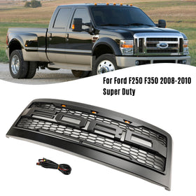 F250 F350 2008-2010 Ford Super Duty Front Bumper Grill w/Lights Generic