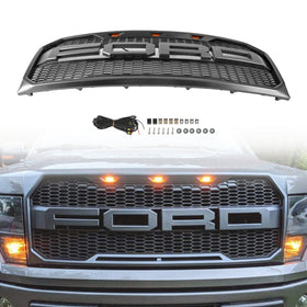 2009-2014 Ford F150 Raptor Style Front Bumper Grille Grill Generic