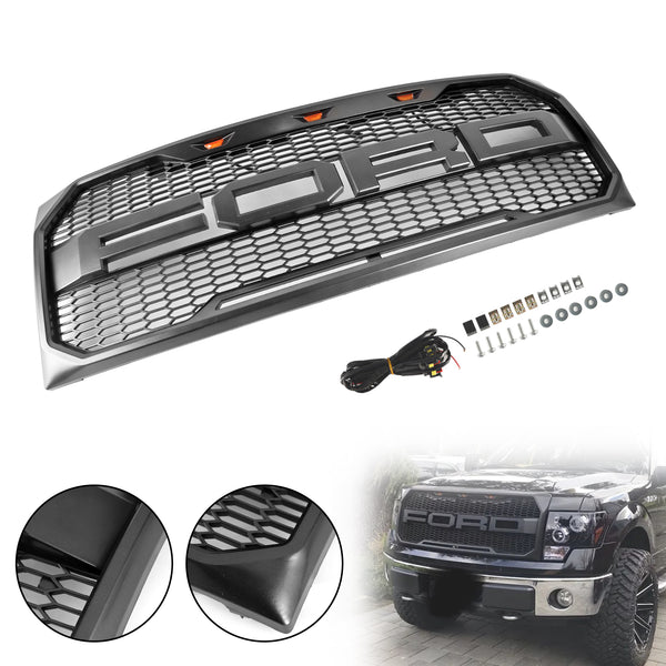 2009-2014 Ford F150 Raptor Style Front Bumper Grille Grill Generic