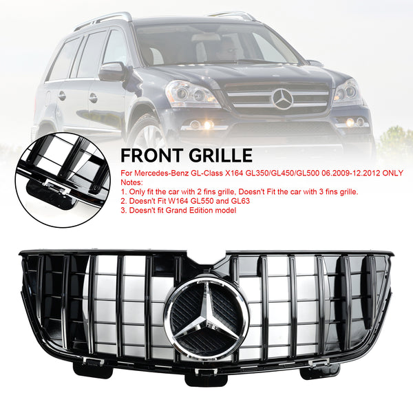 2009.06-2012 Mercedes-Benz GL-Class X164 GL350/GL450/GL500 Front Bumper Grill Generic