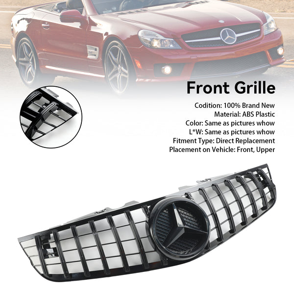 2009-2012 Benz SL-Class R230 SL550 SL600 Front Bumper Upper Grill Generic