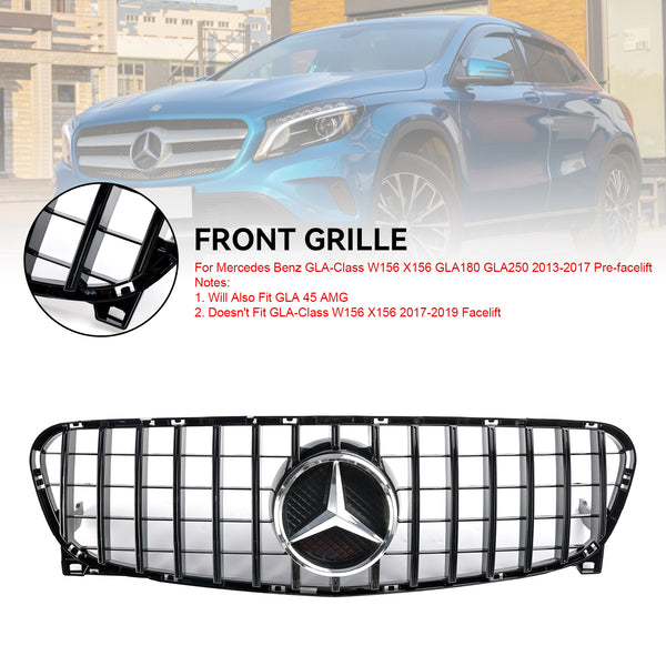 2013-2017 Mercedes Benz GLA-Class W156 GLA45 Front Radiator Grille Grill A1568801200 Generic