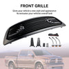2009-2012 Dodge Ram 1500 Matte Black Front Bumper Grill Grille W/ Led Light Generic