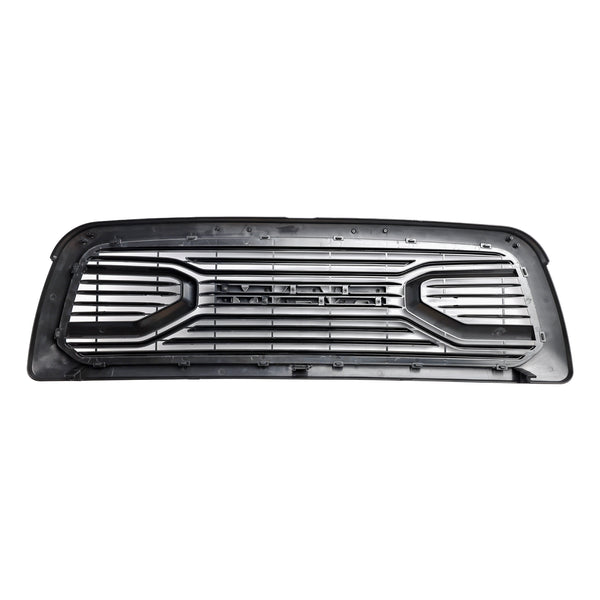 2009-2012 Dodge Ram 1500 Matte Black Front Bumper Grill Grille W/ Led Light Generic