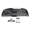 Dodge Ram 1500 2009-2012 Chrome Front Bumper Grill Grille W/ Led Light