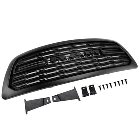 Dodge Ram 1500 2009-2012 LTD Style Front Bumper Grill Grille W/ Led Light