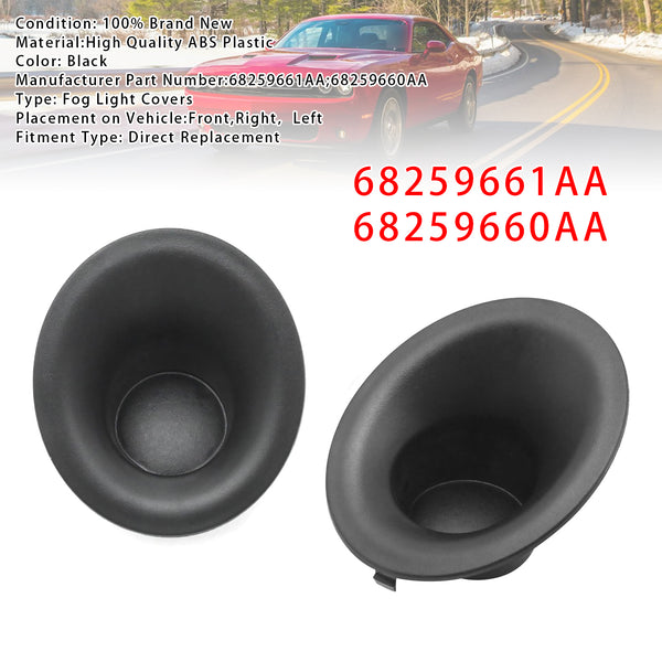 Left Side Fog Light Cover For Dodge Challenger 2015-2022 68259661AA
