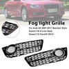 2007-2011 Audi A5 Standard Style 2PCS Honeycomb Front Fog Lamp Cover Grille 1522024 Generic