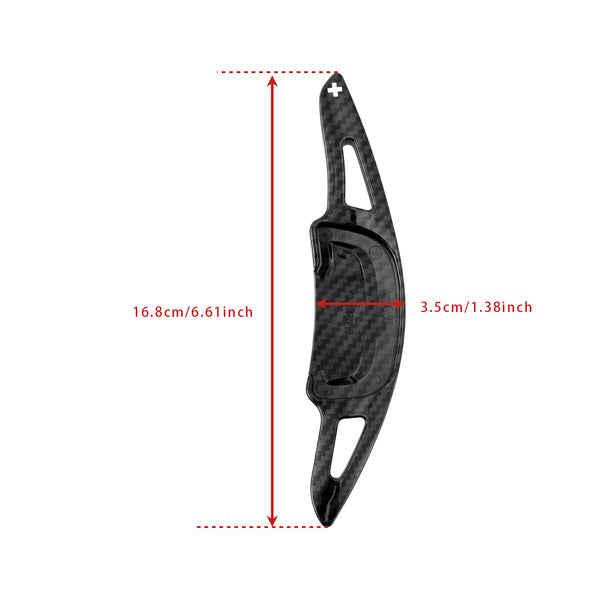 Carbon Look Steering Wheel Paddle Shifter Extension For Mazda 3 CX-30