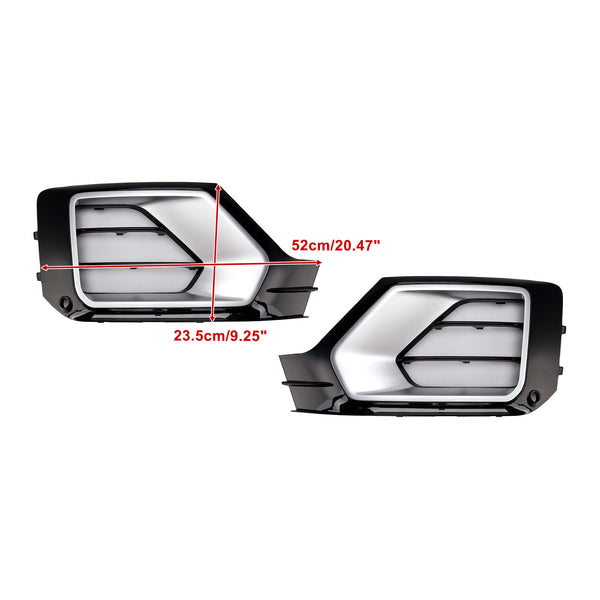 2PCS Front Bumper Grille Fog Lamp Grille 81A807681G Fit Audi Q2 2016-2020