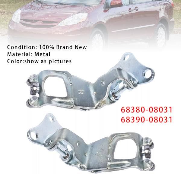 Left & Right Center Sliding Door Hinger & Rolle For Toyota Sienna 2004-2010