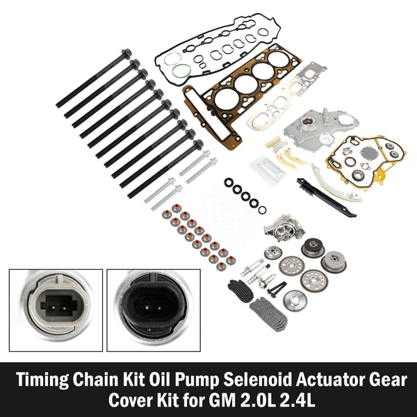 2007-2009 PONTIAC SOLSTICE 2.0L 1998CC Timing Chain Kit Oil Pump Selenoid Actuator Gear Cover Kit Generic