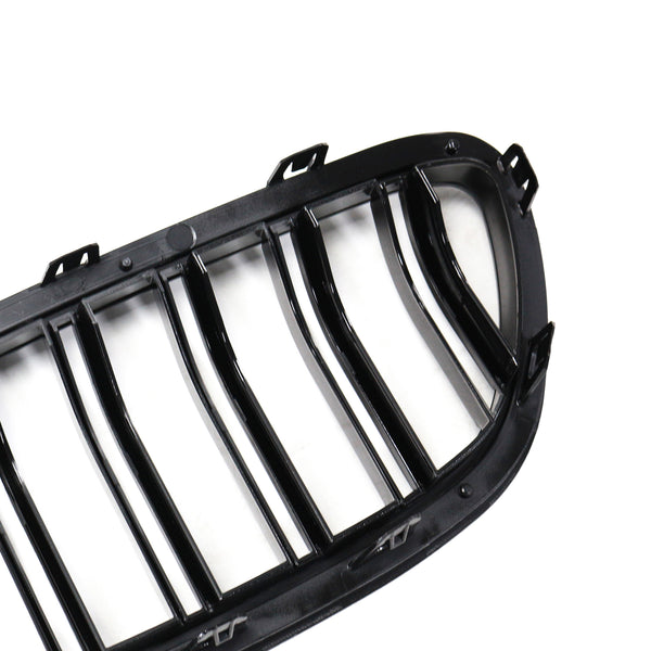 01.2009-10.2016 BMW 5 Series F10 Kidney Bumper Grille Grill Gloss Black 51137203649 51137203650 Generic