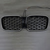 2022-2025 BMW X3 G01 X4 G02 Diamond Glossy Black Front Bumper Kidney Grille Generic