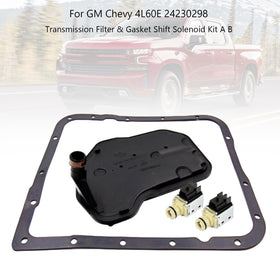 1993-UP GM Chevy 4L60E Transmission Filter & Gasket Shift Solenoid Kit A B 24230298 Generic