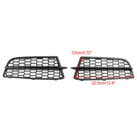 2011-2015 BMW 1-Series F20 F21 M 2PCS Front Bumper Fog Light Cover Bezel Grill Grille 51118053803 51118053804 Generic