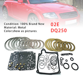 02E DQ250 Transmission Master Rebuild Kit Overhaul Clutch Plates For Audi VW