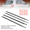 4PCS Door Glass Belt Outer Molding Weatherstrip For Toyota Yaris Hatchback