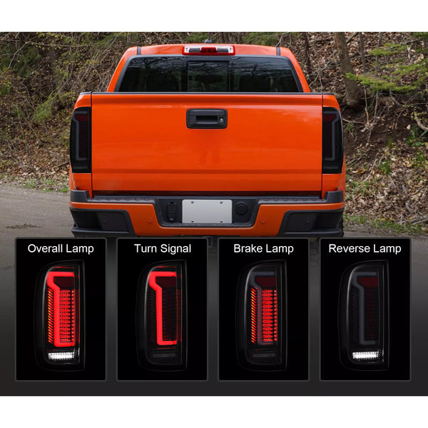 Left+Right LED Tail Light Assembly For Chevy Colorado GMC Canyon 2015-2022