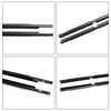 2005-2011 Toyota Yaris (NCP90, NCP91, KSP90, ZSP90) 4pcs Outer Door Glass Weatherstrip Moulding 68160-52110 68210-52110 Generic