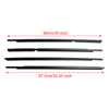 2005-2011 Toyota Yaris (NCP90, NCP91, KSP90, ZSP90) 4pcs Outer Door Glass Weatherstrip Moulding 68160-52110 68210-52110 Generic