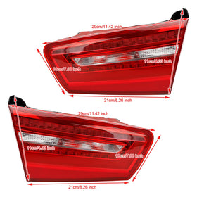 2012-2015 AUDI A6 C7 Car 4pcs Inner Outer LED Taillight Brake Light 4GD945093 4GD945094 4GD945095 4GD945096 Generic