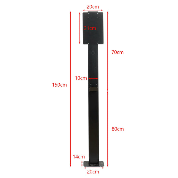 Pedestal Mounted EV Charging Station EV Charger Stand For Tesla Charging Station Generic