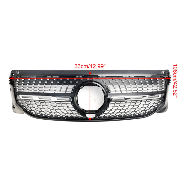 2020-2023 Mercedes Benz GLB-Class X247 Diamond Front Bumper Grille Grill Generic