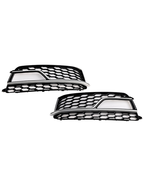 2013-2016 AUDI A5 S-Line / S5 2PCS Front Fog Lamp Black Grill Grille 8T0 807 681 K 8T0 807 682 K Generic