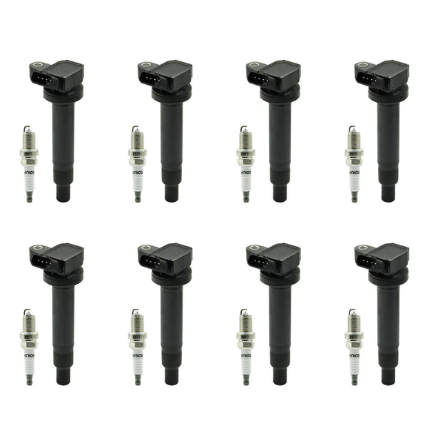 2003-2009 Lexus GX470 4.7L 8PCS Ignition Coil+Spark Plug UF230 90080-91180 Generic