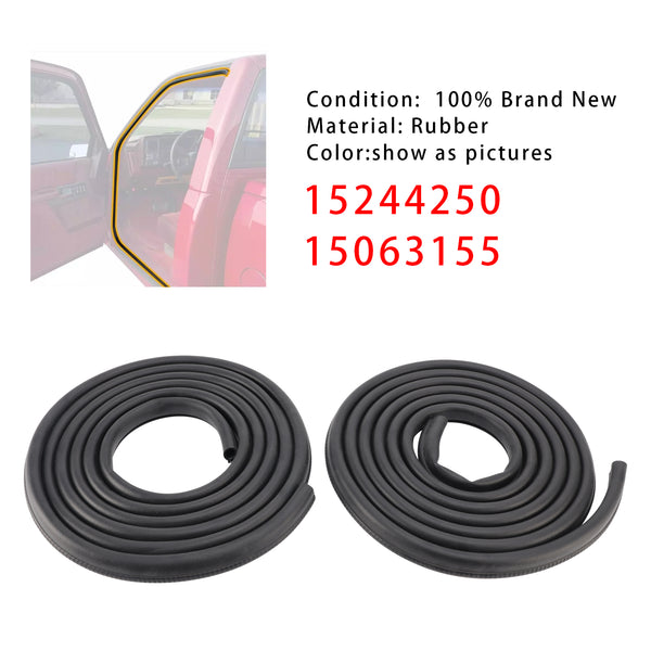 2pcs Front Door Weather Strip Seal 15244250 15063155 For Chevy Silverado Cab