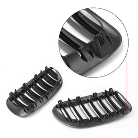 Pair Front Bumper Hood Grille Grill For BMW E63 E64 M6 645Ci 650i 2004-2010