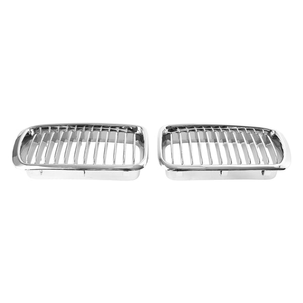 1994-2001 BMW 7 Series E38 2pcs Chrome Front Kidney Grill Grille 51138125811 51138125812 Generic