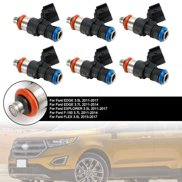 2015-2017 Ford TRANSIT-150 / 250 / 350 / 350HD 3.7L 6PCS Fuel Injector 0280158191 Generic