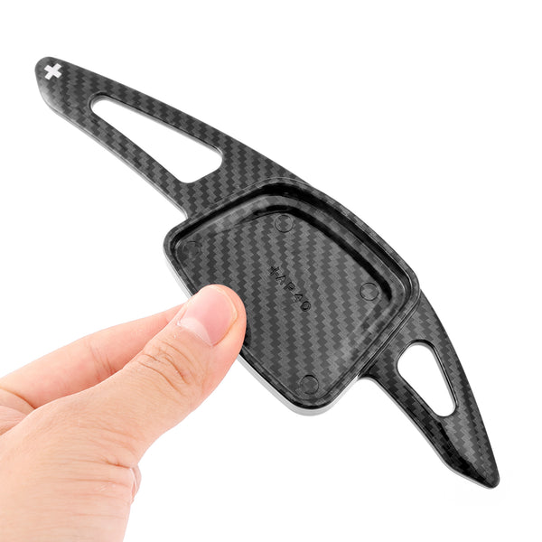 Carbon Look Steering Wheel Paddle Shifter Extension For Audi A3 A4 A6