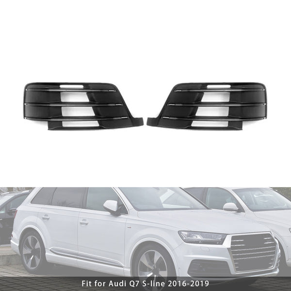 2016-2019 Audi Q7 S-line Car Front Side Lower Bumper Grille Fog Light Grille 4M0807681D 4M0807682D Generic