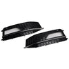 2013-2015 AUDI A4 S-line S4 2PCS Bumper Fog Light Lamp Cover Grille 8K0 807 682M 8K0 807 681 L Generic